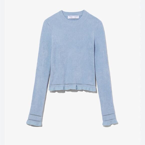 NWT Proenza Schouler White Label Cropped Chenille Sweater Large $448 - Picture 2 of 8